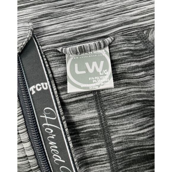 TCU Horned Frogs LevelWear Women's Full Zip Jacket Gray Size Large Pre-Owned - Picture 5 of 11